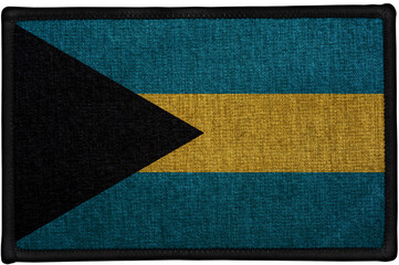 embroidered country flag sewn patch of  BAHAMAS