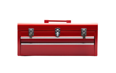 Elevate Your Workshop with the Heavy-Duty European Steel Toolbox on White or PNG Transparent Background