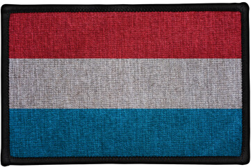 embroidered sewn patch flag of LUXEMBOURG