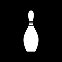 bowling icon logo vector image