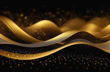  brilliant golden lights. Background for gift packaging advertising and web design. Generative AI