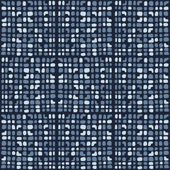 Japanese Random Mosaic Vector Seamless Pattern