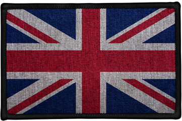 embroidered sewn patch flag of United Kingdom