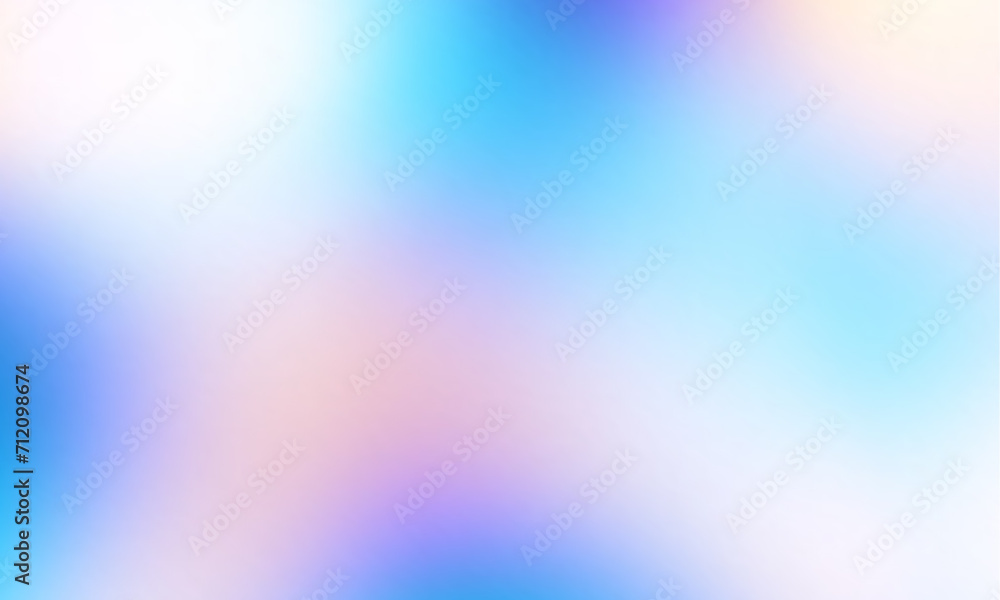 Aufkleber Glittering gradient background with hologram effect and magic lights. Holographic abstract fantasy backdrop with fairy sparkles, gold stars and festive