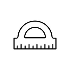 Fototapeta premium Ruler outline icons, minimalist vector illustration ,simple transparent graphic element .Isolated on white background