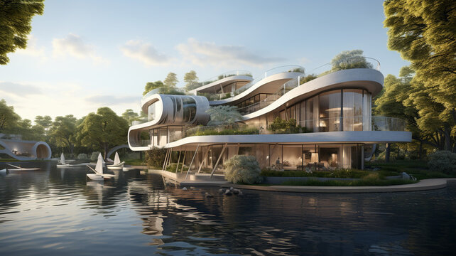 Ripple Residence A waterside living complex with a scenic
