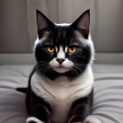 A illustration of completely cat any markings