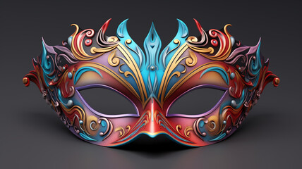 carnival mask isolated on dark background