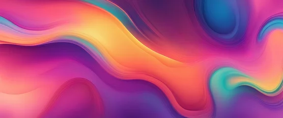 Stof per meter abstract colorful background with waves © Ylstudiobd
