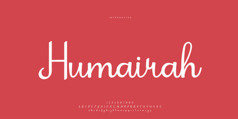 Abstract Fashion font alphabet. Minimal modern urban fonts for logo, brand etc. Typography Calligraphy typeface uppercase lowercase and number. vector illustration
