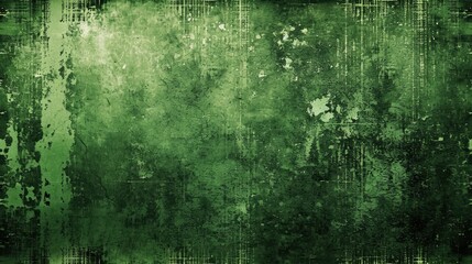 Obraz premium Edgy and distressed grunge textures where the dominant color is Green