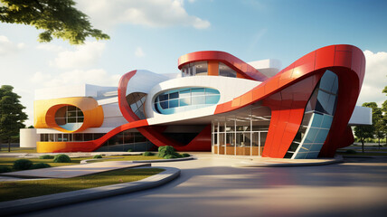 Obraz premium Abstract Concept Health Facility An abstractly design