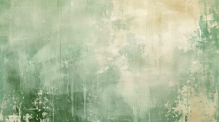 A Grunge Pale Sage Green Background, Elegantly Distressed for a Touch of Vintage Charm