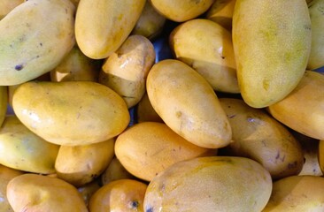 pile of fresh orange mangoes