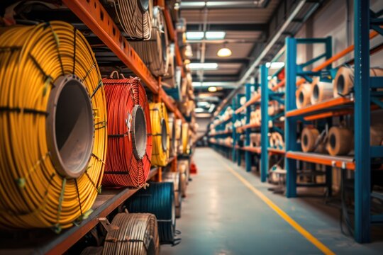 electrical wire for construction plumbing or infrastructure projects in factory professional photography