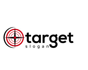 creative target logo design template