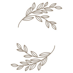 beauty flower botanical logo design icon vector