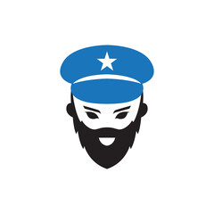 police logo design icon vector