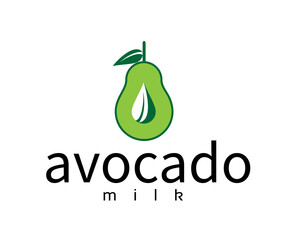 company avocado logo design template