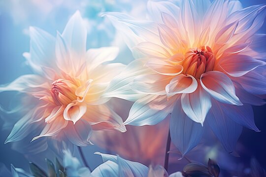 Color filters used to create stunning flowers