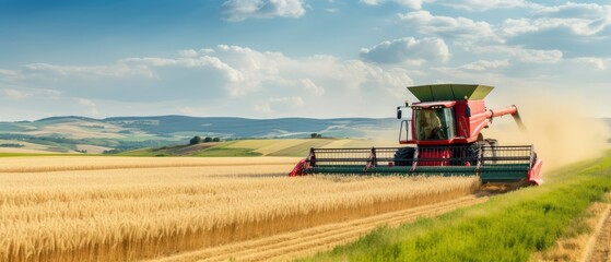 Fototapeta premium Harmony Unleashed, A Majestic Symphony of Natures Bounty in Motion