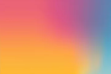Foto op Aluminium Gradient background color. Warm color palette. Smooth color transition. Yellow, pink, violet, azure. Gamma. Blur. Banner. Colour blend. Gradation, graduation of colors. Color range. Iridescent palette © grooveisintheheart