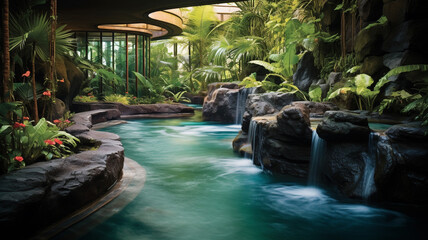 Tropical Rainforest Spa A spa designed like a tropic