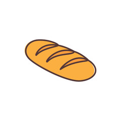 bread logo design icon vector