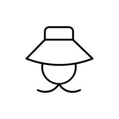 hat line icon