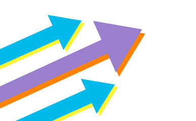 カラフルな矢印