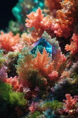 Fototapeta premium AI-Generated Photorealistic Crystal Coral - Digital Artwork