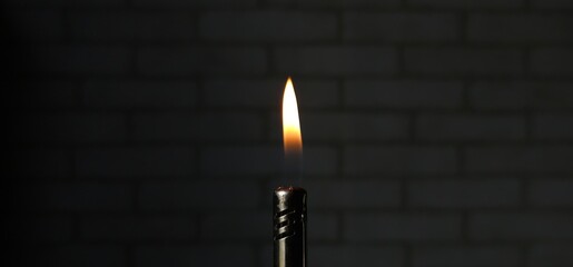 flame in the dark