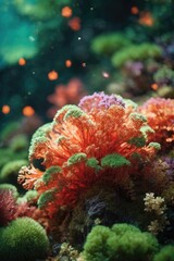 Obraz premium AI-Generated Photorealistic Broccoli Coral - Digital Artwork