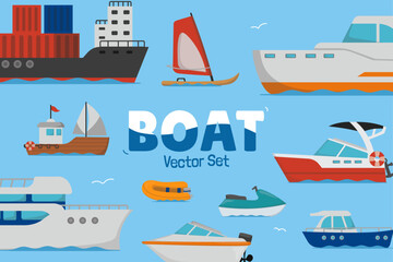 Boat Vector Set