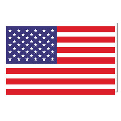 Fototapeta premium flag of America vector isolated on white background eps