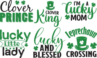 Fototapeta premium St. Patrick’s Day svg Design Bundle, St. Patrick’s Day Design Clip Bundle