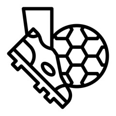 Football Shot Icon Design