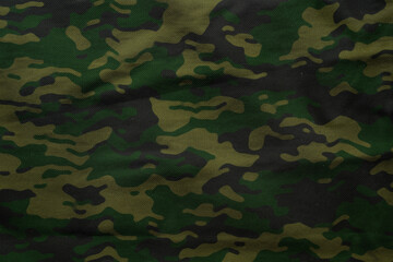 Fototapeta premium dark green jungle camouflage tarp