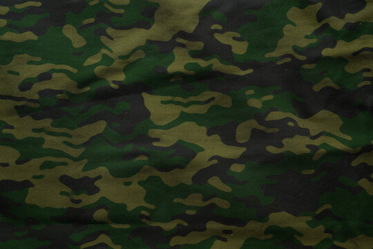 dark green jungle camouflage tarp