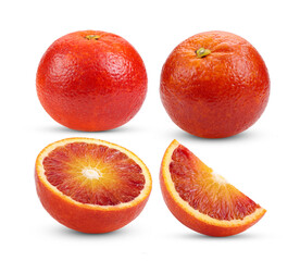 red blood orange on transparent png