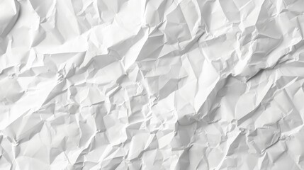 Obraz premium Blank white crumpled and creased paper poster texture background