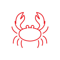 crab logo design icon vector