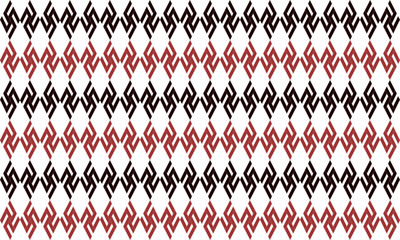 two tone red and black diamond line repeat horizontal strip pattern, replete image design for fabric printing
