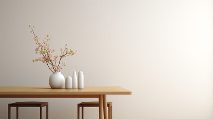 Photo Realistic Simple and Elegant Dining Area