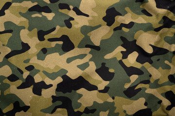 green  khaki woodland army camouflage tarp texture , camo fabric background