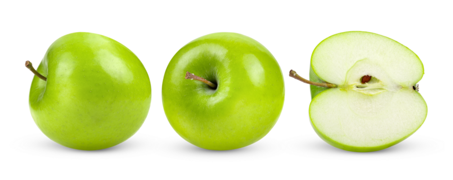 green apple isolated on transparent png - Powered by Adobe