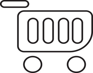 Store icon line outline vector element