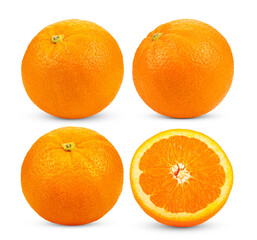 Orange fruit isolated on transparent png