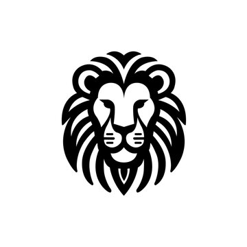 lion head mascot logo