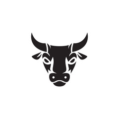 bull logo design icon vector